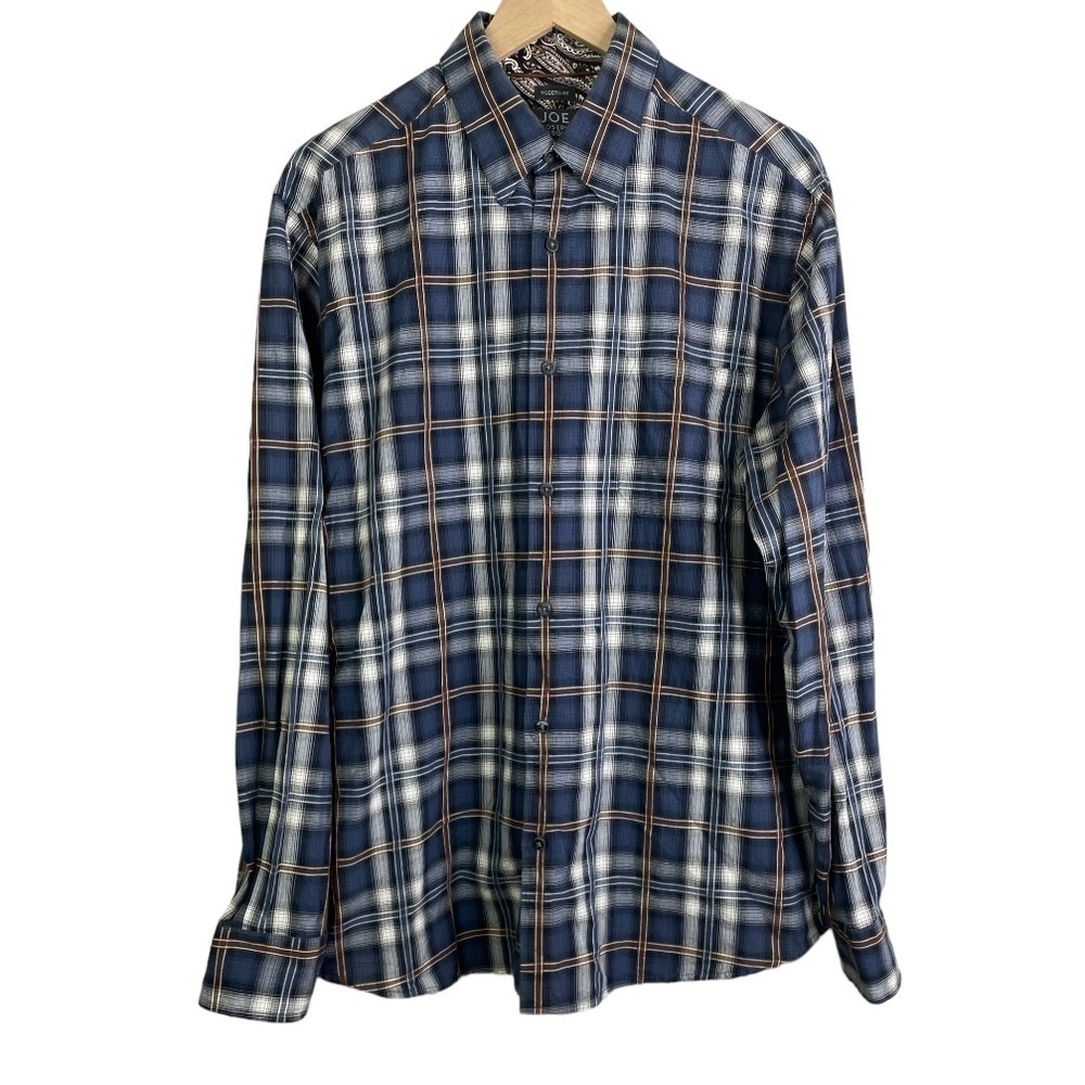 Joe Joseph Abboud Men’s Modern Fit Plaid Long Sleeve Button Shirt